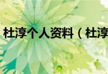 杜淳個(gè)人資料（杜淳妻子王燦個(gè)人資料簡(jiǎn)介）