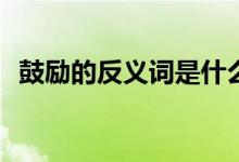 鼓勵(lì)的反義詞是什么(敬仰的反義詞是什么)