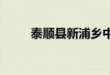 泰順縣新浦鄉(xiāng)中心小學(xué)的地址在哪