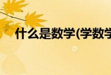 什么是數(shù)學(學數(shù)學的目的和意義是什么)