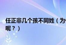 任正非幾個(gè)孩不同姓（為什么任正非三個(gè)孩子姓氏各不相同呢？）