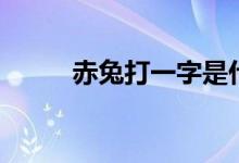 赤兔打一字是什么（赤兔打一字）