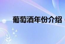 葡萄酒年份介紹（關(guān)于葡萄酒的簡(jiǎn)介）