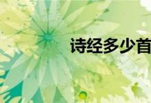 詩經(jīng)多少首（詩經(jīng)多少首）