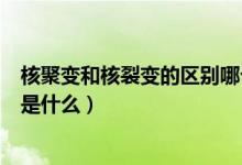 核聚變和核裂變的區(qū)別哪個(gè)能量大（核聚變和核裂變的區(qū)別是什么）