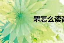 罘怎么讀音(罘怎么讀)