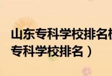 山東專科學校排名榜2020（2022年山東十大?？茖W校排名）