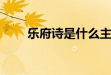 樂府詩是什么主義（樂府詩是什么）