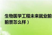 生物醫(yī)學工程未來就業(yè)前景如何?（2022生物工程專業(yè)就業(yè)前景怎么樣）