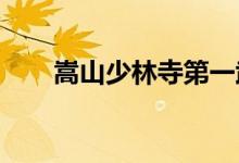 嵩山少林寺第一武術(shù)學(xué)院的地址在哪