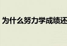 為什么努力學(xué)成績(jī)還是上不去（原因是什么）