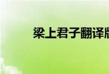 梁上君子翻譯版(梁上君子翻譯)