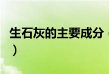 生石灰的主要成分（電解飽和食鹽水的化學(xué)式）