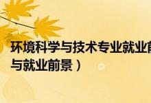 環(huán)境科學(xué)與技術(shù)專業(yè)就業(yè)前景（2022環(huán)境科學(xué)專業(yè)就業(yè)方向與就業(yè)前景）