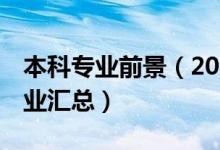本科專業(yè)前景（2022年50所大學(xué)優(yōu)勢(shì)本科專業(yè)匯總）