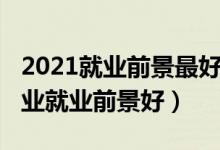 2021就業(yè)前景最好的專業(yè)（2021三本什么專業(yè)就業(yè)前景好）