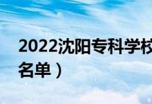 2022沈陽?？茖W(xué)校有哪些（最好的高職院校名單）