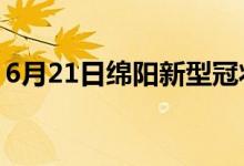 6月21日綿陽(yáng)新型冠狀病毒肺炎疫情最新消息