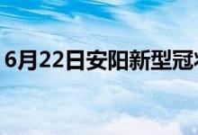 6月22日安陽(yáng)新型冠狀病毒肺炎疫情最新消息