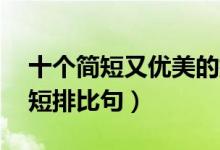 十個(gè)簡(jiǎn)短又優(yōu)美的排比句(最簡(jiǎn)單的10個(gè)簡(jiǎn)短排比句)