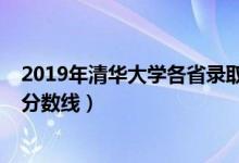 2019年清華大學(xué)各省錄取人數(shù)（2019年清華大學(xué)各省錄取分?jǐn)?shù)線）