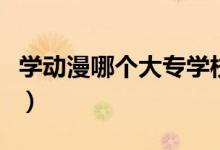 學(xué)動(dòng)漫哪個(gè)大專學(xué)校好（動(dòng)漫專業(yè)大學(xué)有哪些）