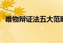 唯物辯證法五大范疇(唯物辯證法總特征)