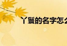 丫鬟的名字怎么?。ㄑ诀叩拿郑?class=