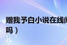 贈(zèng)我予白小說在線閱讀完整版（贈(zèng)我予白好看嗎）