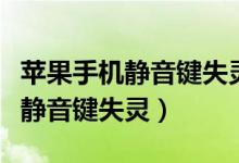 蘋果手機靜音鍵失靈怎么調回鈴聲（蘋果手機靜音鍵失靈）