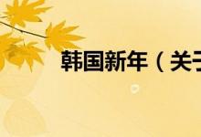 韓國新年(關(guān)于韓國新年的介紹)