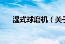 濕式球磨機(關于濕式球磨機的介紹)
