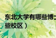 東北大學(xué)有哪些博士后工作站(東北大學(xué)有哪些校區(qū))