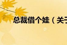 總裁借個娃（關(guān)于總裁借個娃的介紹）