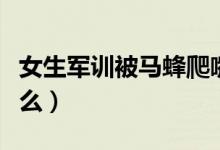 女生軍訓(xùn)被馬蜂爬嘴一動(dòng)不動(dòng)（具體情況是什么）