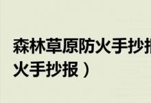 森林草原防火手抄報內(nèi)容怎么寫（森林草原防火手抄報）