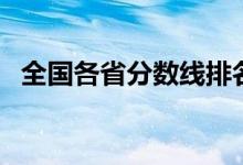 全國各省分數線排名（哪個省分數線最高）