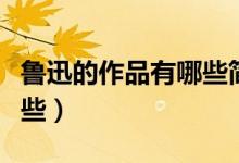 魯迅的作品有哪些簡(jiǎn)要介紹（魯迅的作品有哪些）