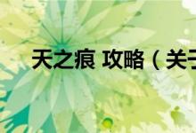 天之痕 攻略（關于天之痕 攻略的介紹）