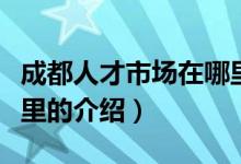 成都人才市場(chǎng)在哪里（關(guān)于成都人才市場(chǎng)在哪里的介紹）