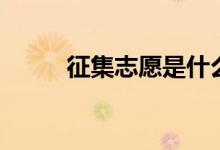 征集志愿是什么意思（如何填報(bào)）