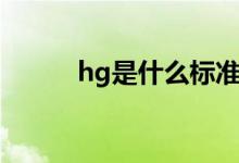 hg是什么標(biāo)準(zhǔn)代號（hg是什么）