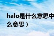 halo是什么意思中文翻譯怎么讀(halo是什么意思)