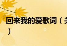 回來我的愛歌詞（關于回來我的愛歌詞的介紹）