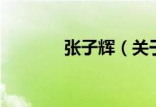 張子輝（關于張子輝的介紹）