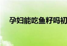 孕婦能吃魚(yú)籽嗎初期（孕婦能吃魚(yú)膠嗎）