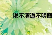 說不清道不明圖片（說不清道不明）