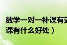 數(shù)學(xué)一對一補(bǔ)課有效果嗎（高三數(shù)學(xué)一對一補(bǔ)課有什么好處）