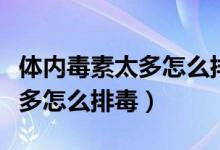 體內毒素太多怎么排毒吃什么藥（體內毒素太多怎么排毒）