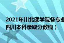 2021年川北醫(yī)學(xué)院各專業(yè)錄取分數(shù)線（川北醫(yī)學(xué)院2021在四川本科錄取分數(shù)線）